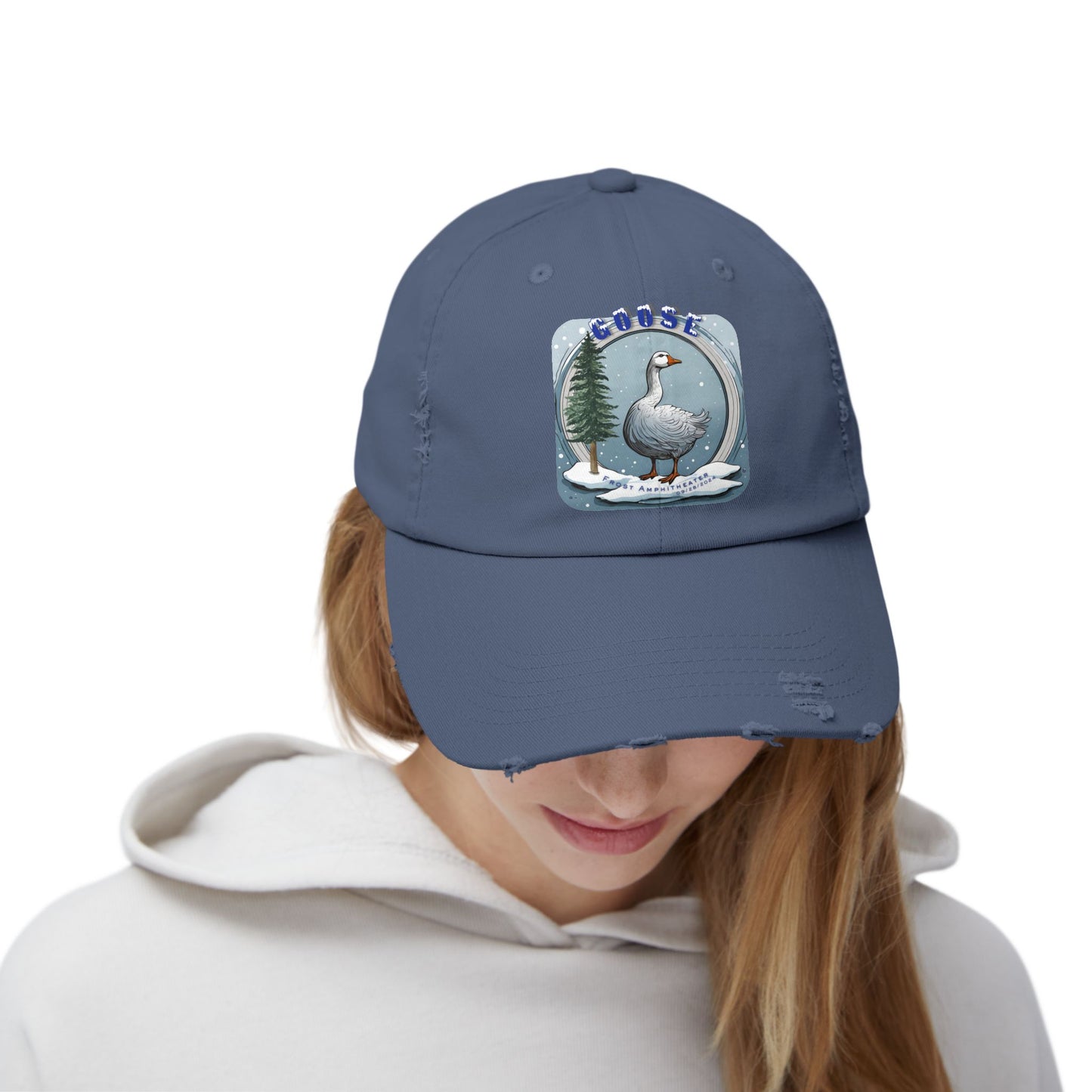 Goose at the Frost Dad Hat/Baseball Cap