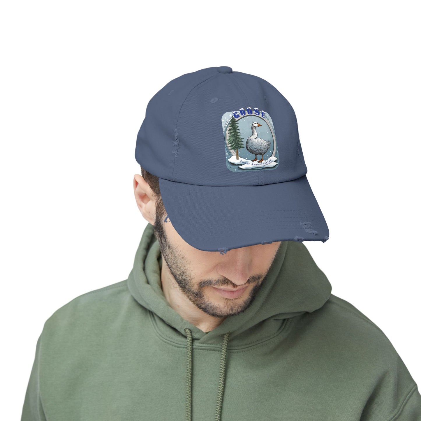 Goose at the Frost Dad Hat/Baseball Cap